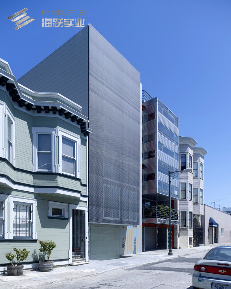 旧金山建筑铝格栅幕墙图片