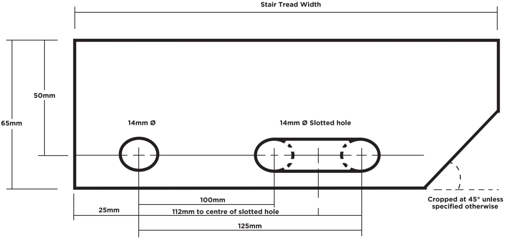 端板推荐用于开槽端板的孔中心图