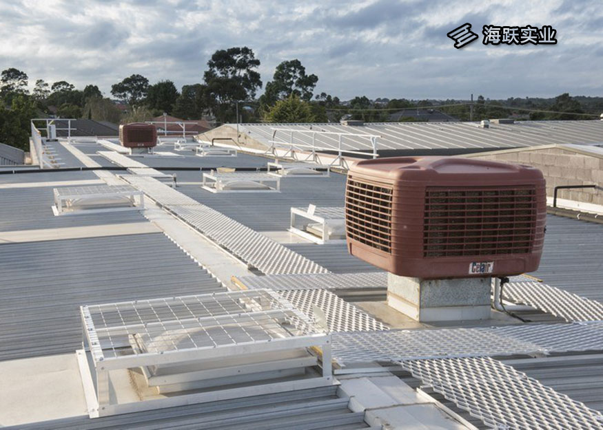 空调外机屋顶检修系统设计实景图