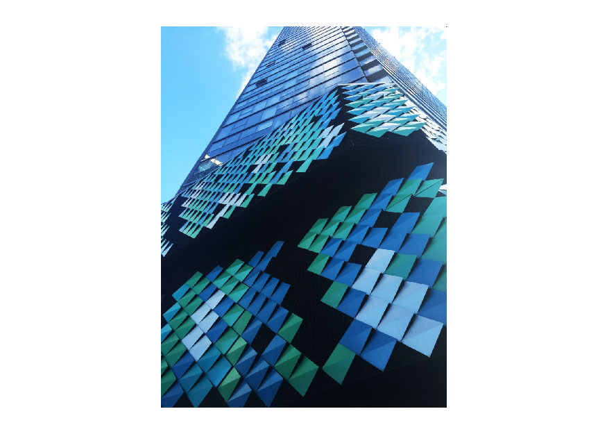 铝格板+铝格栅幕墙应用于悉尼贝拉公寓