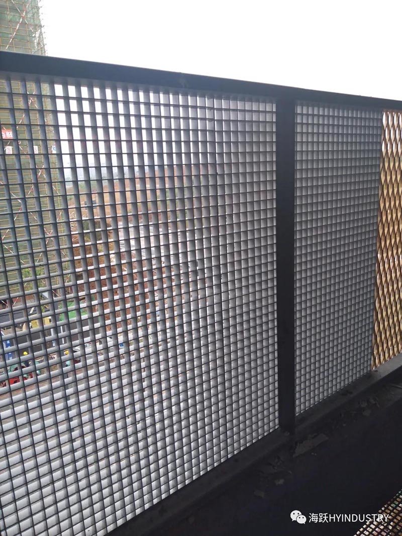 铝格栅板阳台外立面护栏