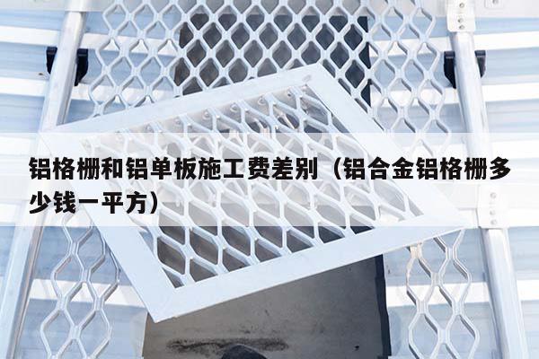 外墙铝合金格栅施工场 外墙铝合金格栅施工方案