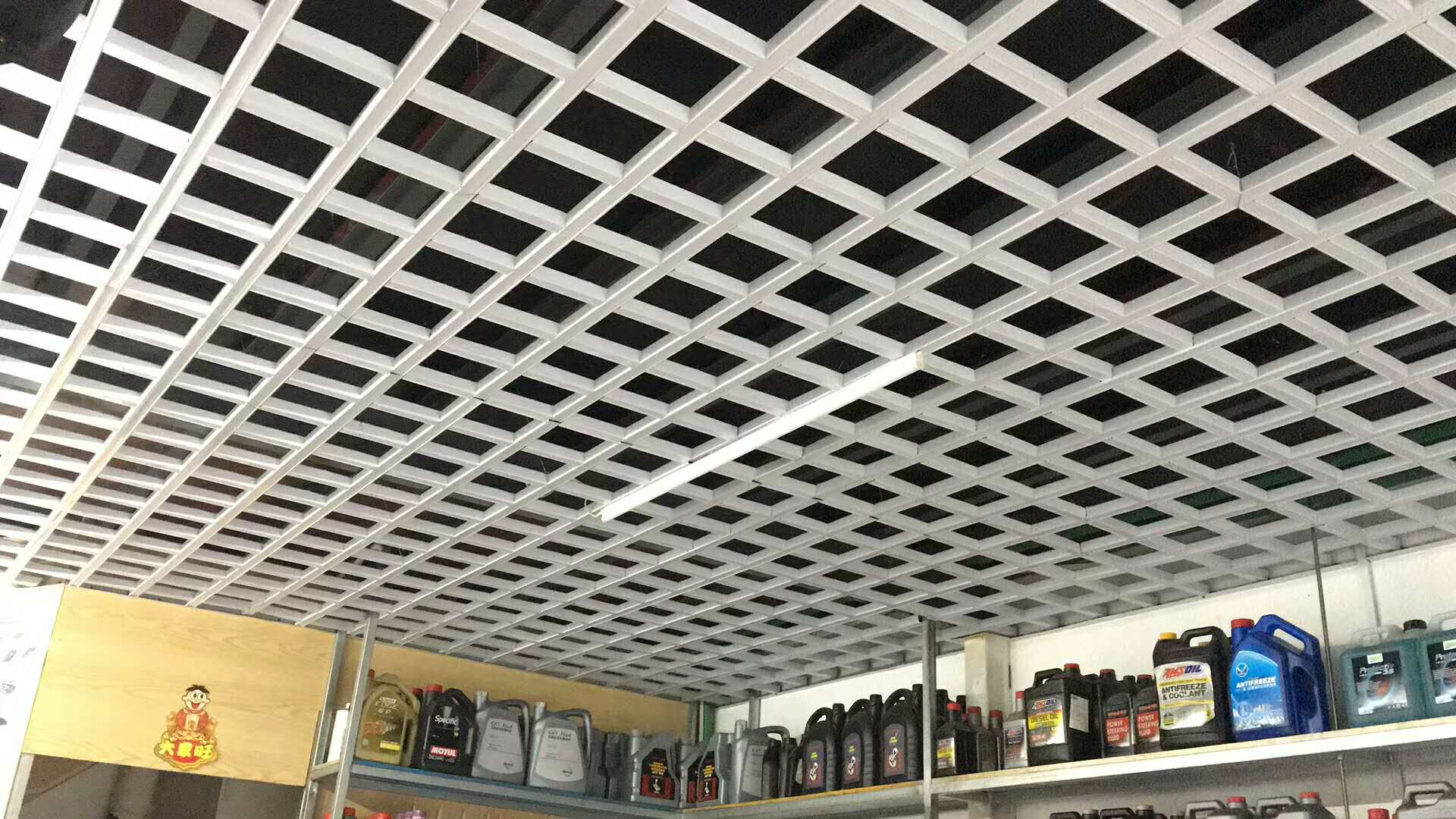 定制铝格栅天花 铝格栅吊顶报价 做法