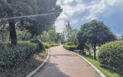 金华前方游步道注意安全 