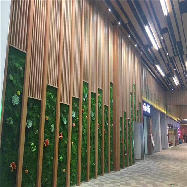 铝合金格栅墙效果图 铝合金格栅墙效果图片