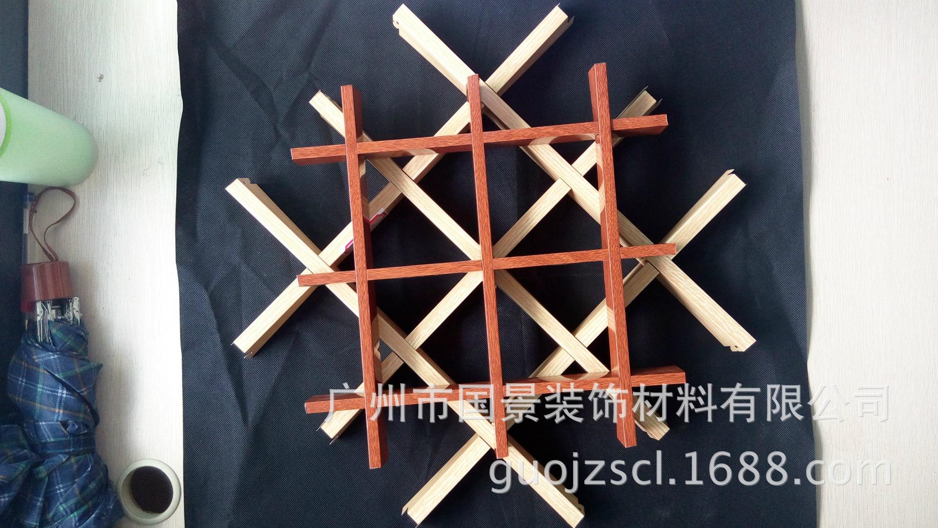 来图定制竹纹铝格栅款式新颖 