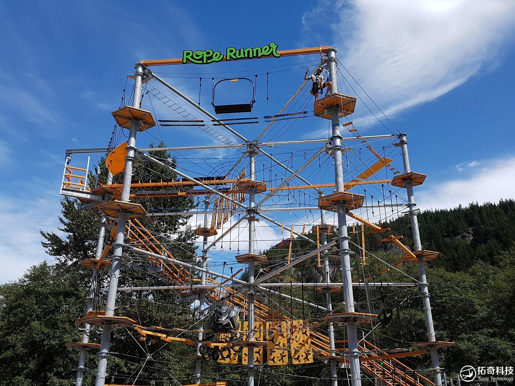 高空步道的安全绳 高空步道安全绳高度