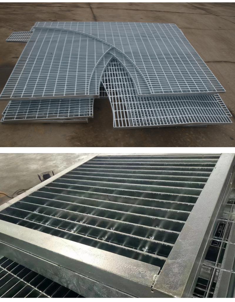 汕头平台钢格栅踏步板 钢格栅楼梯踏步板规格表