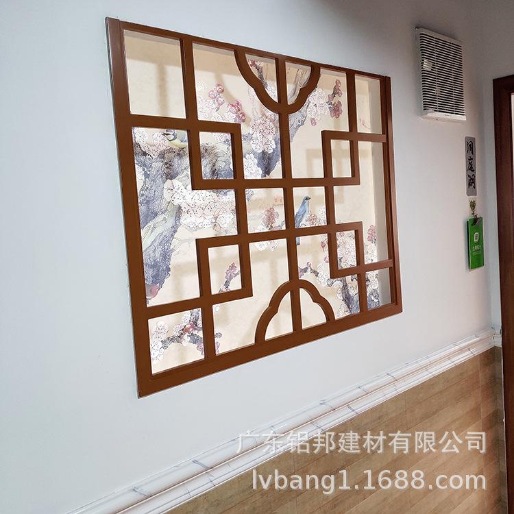 铝合金格栅窗户图片 铝合金格栅隔断墙效果图