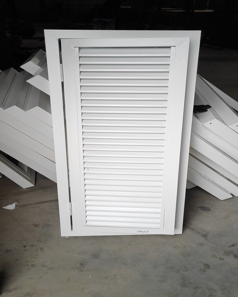 珠海空调口铝百叶价格 空调外机铝合金百叶窗罩生产厂家