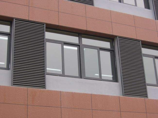 珠海空调口铝百叶价格 空调外机铝合金百叶窗罩生产厂家