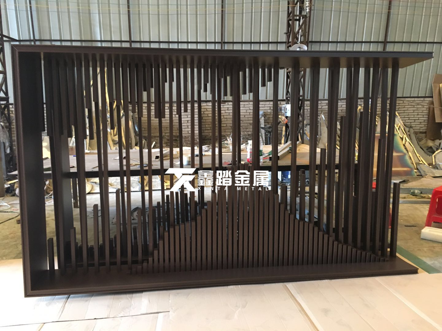 铝合金格栅背景墙效果 铝合金格栅背景墙效果图片大全