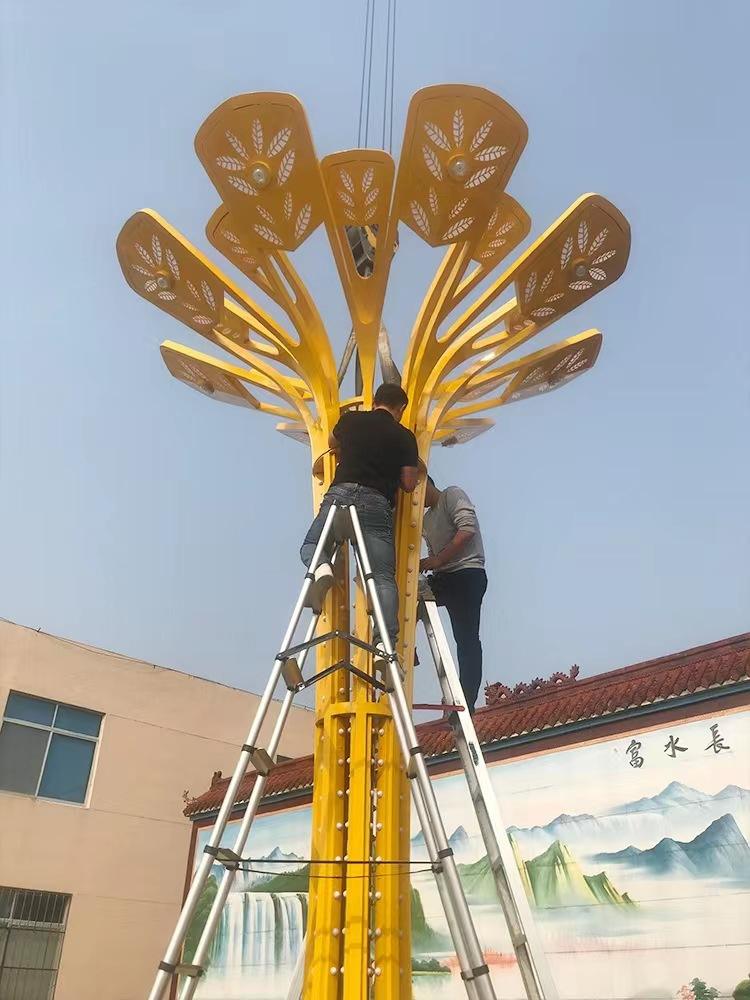 铝合金格栅景观灯图片 铝合金格栅隔断墙效果图
