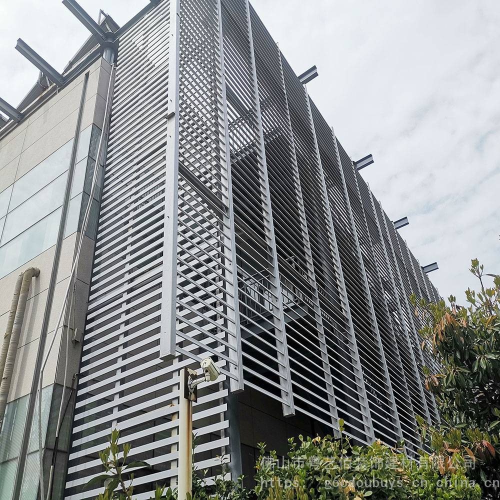 建筑外墙铝合金格栅施工图 外墙铝合金格栅价格多少一米