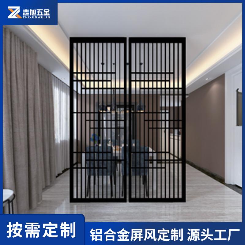 成品铝合金格栅隔断图片 成品铝合金格栅隔断图片高清