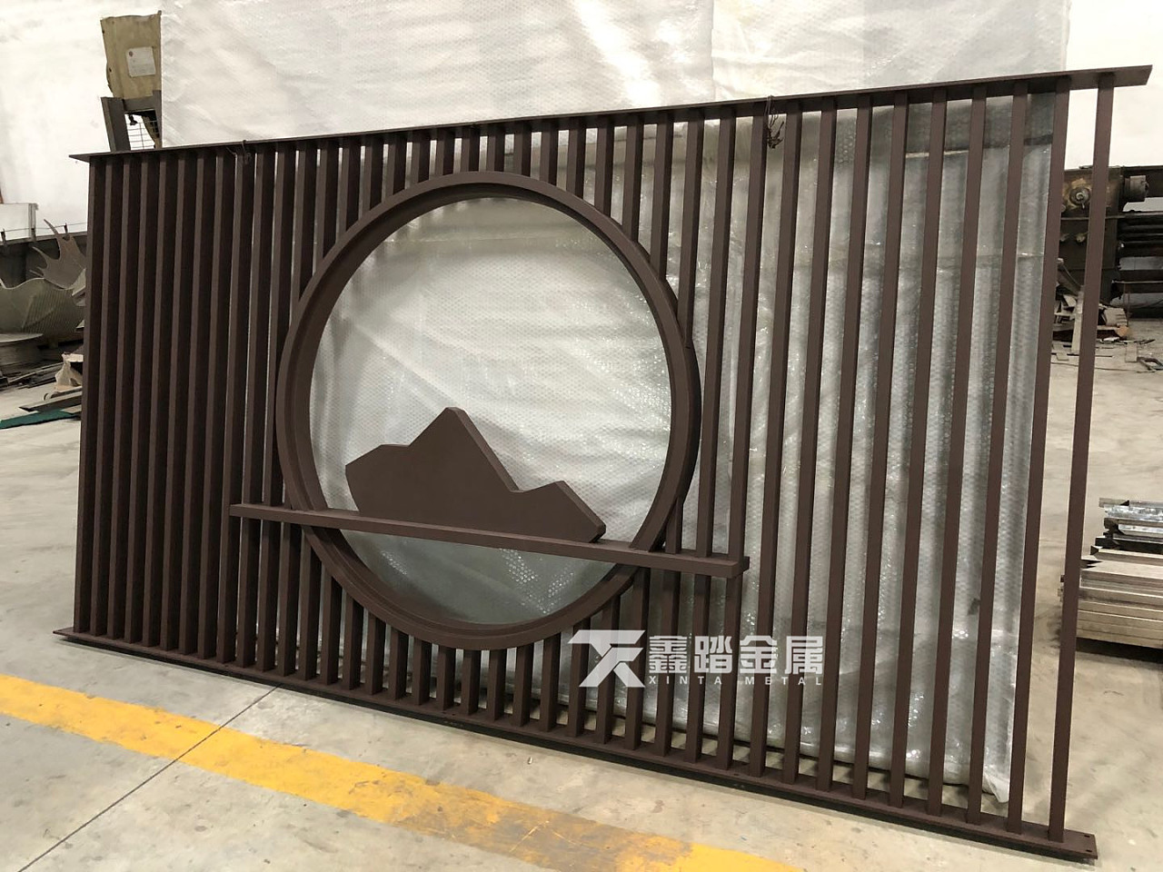 铝合金格栅屏风 铝合金格栅屏风图片