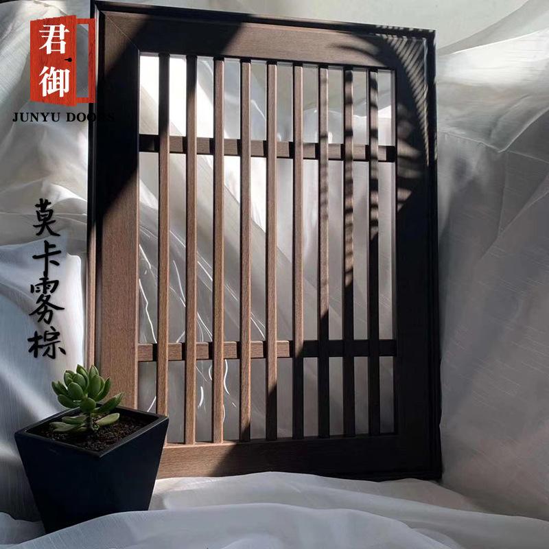 铝合金格栅木门 铝合金格栅推拉门