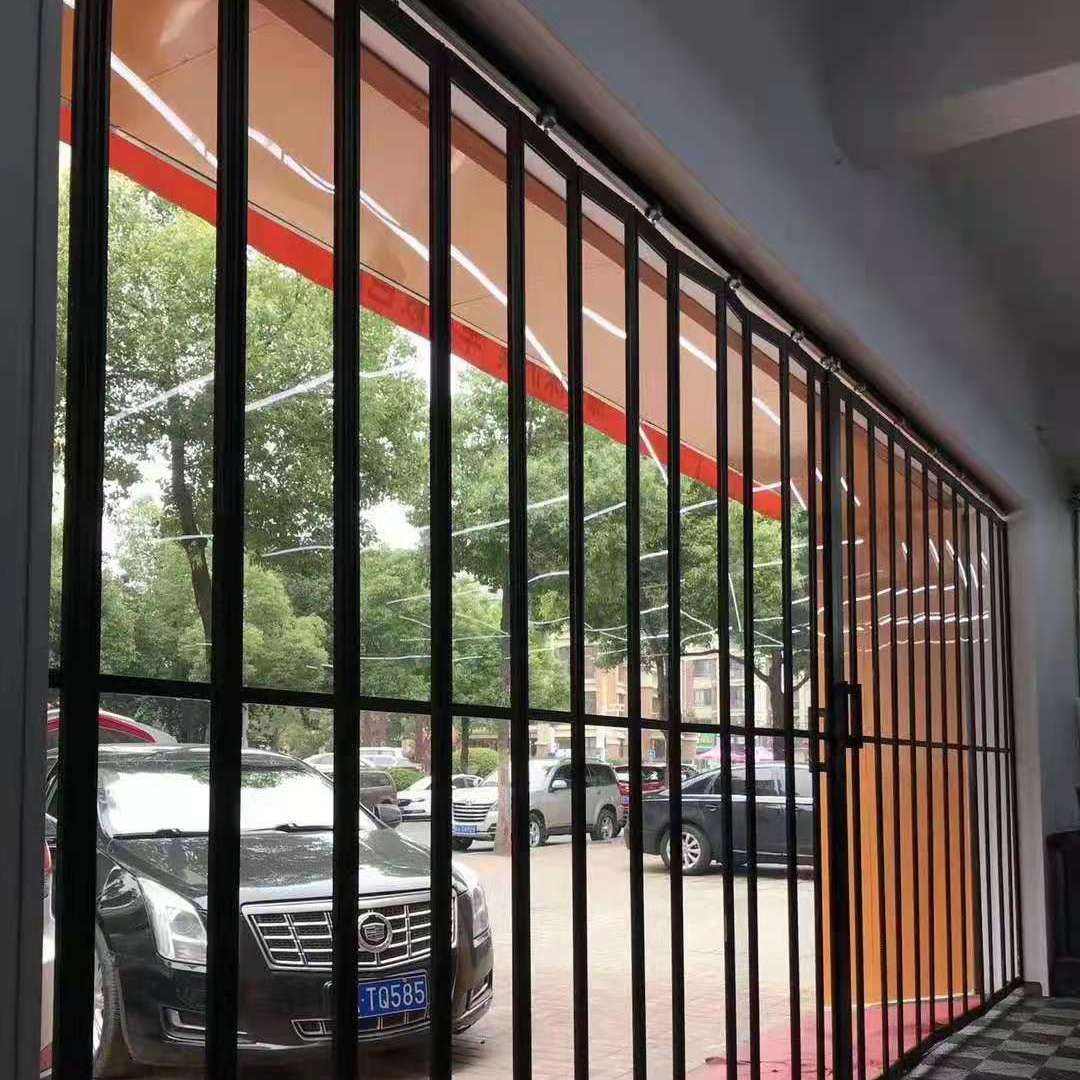 铝合金格栅折叠门西安 铝合金格栅安装施工方案