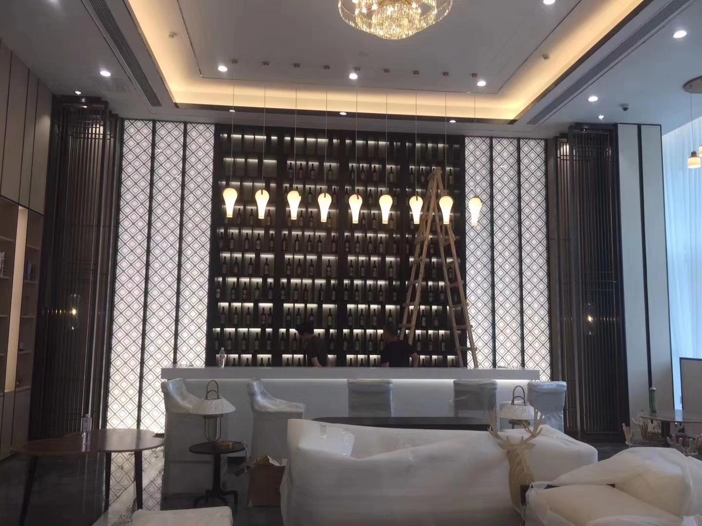 铝合金格栅背景 铝合金格栅背景墙图片