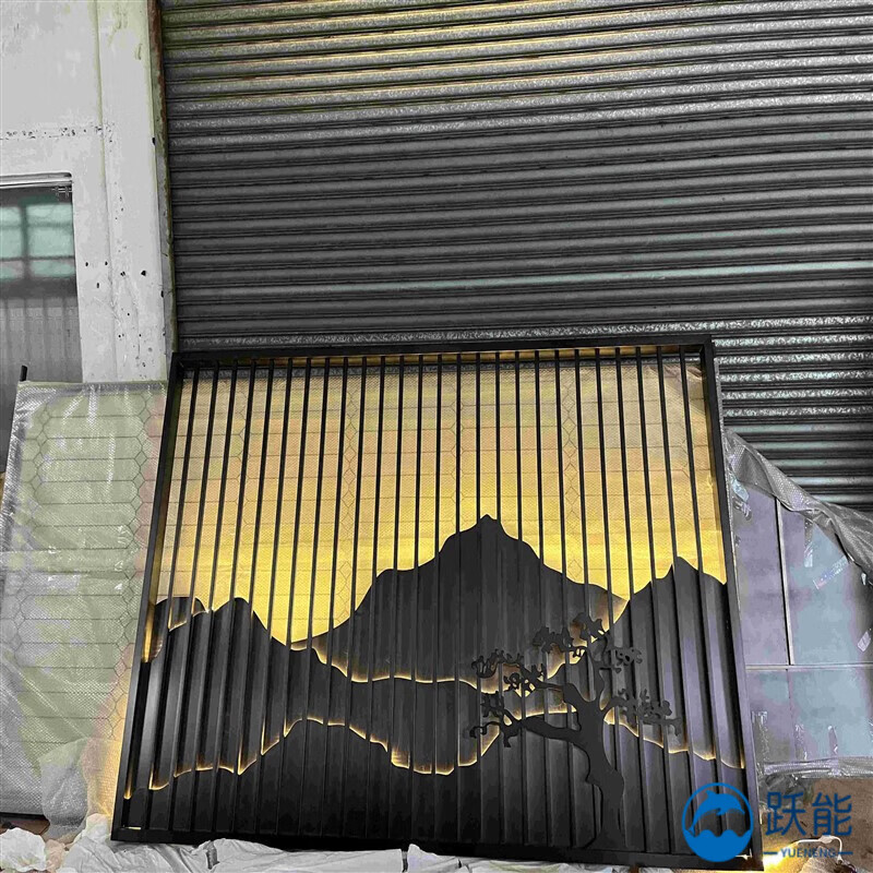 庭院铝合金格栅影壁墙 铝合金格栅幕墙多少钱一平方