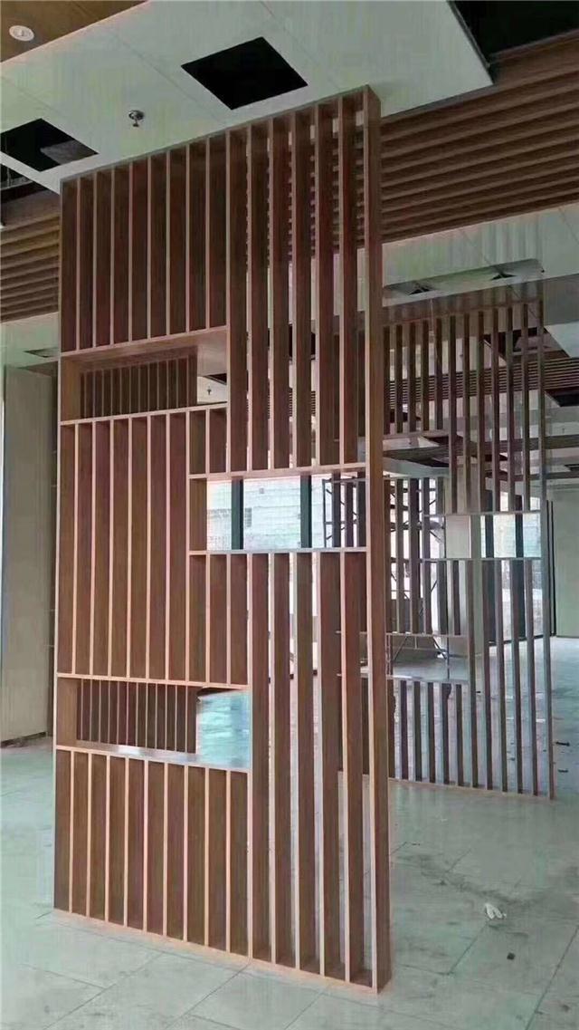 办公室铝合金格栅隔断墙 铝合金办公隔断多少钱一平
