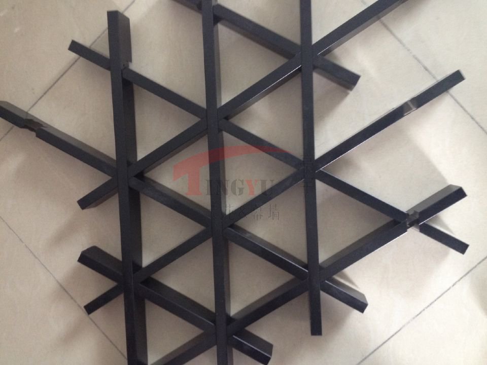 6厚铝合金格栅造型板 铝合金格栅板100*100*2