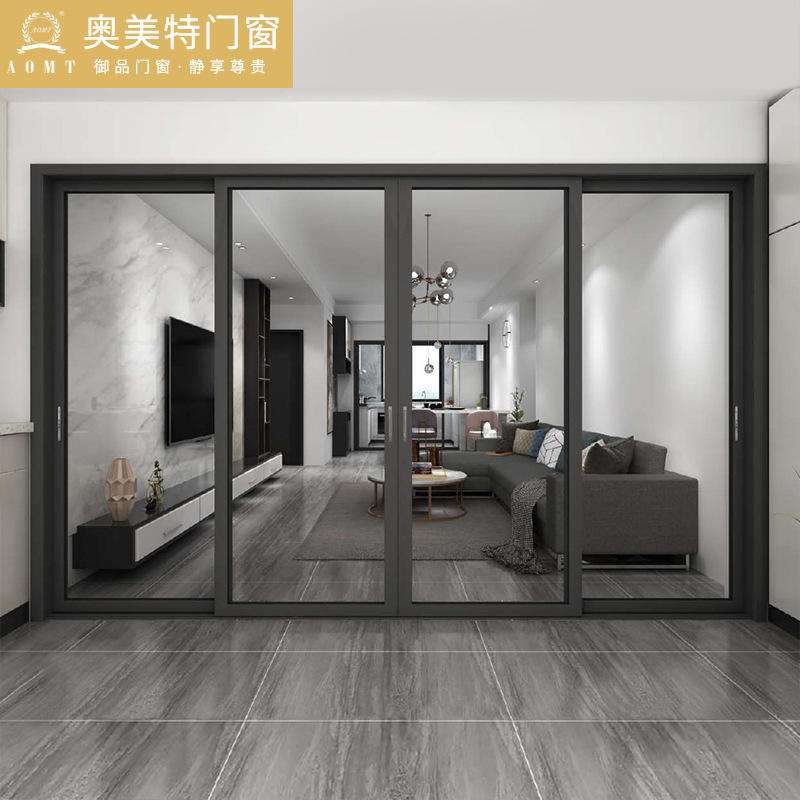 铝合金格栅吊轨门 铝合金格栅吊轨门安装视频