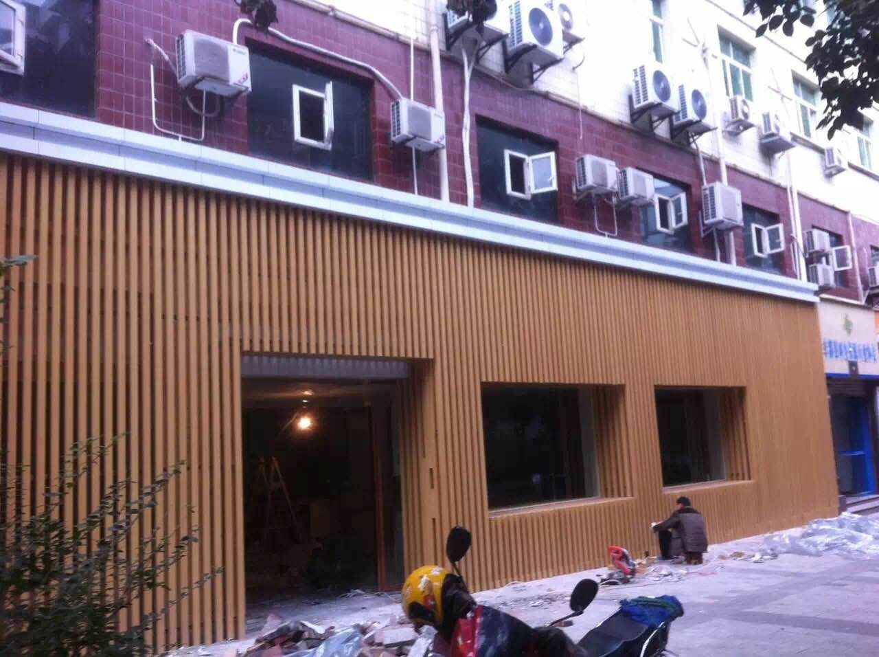 外墙铝合金格栅造型图集 外墙铝合金格栅装修效果图