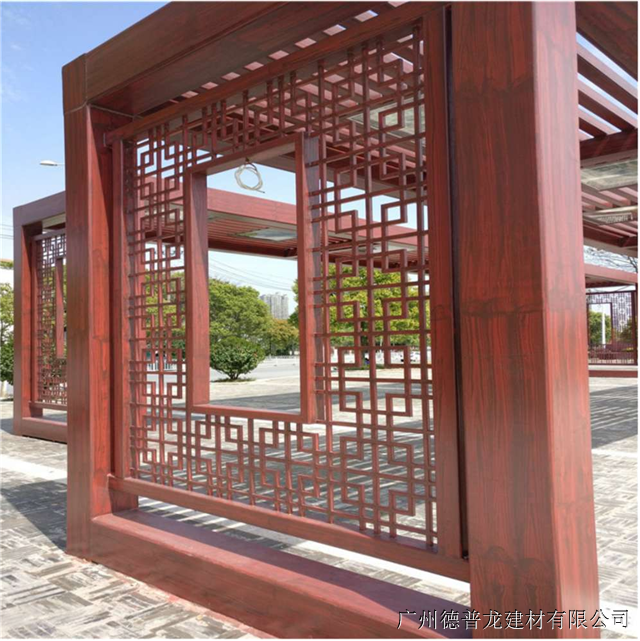 仿中式铝合金格栅门 仿中式铝合金格栅门图片大全