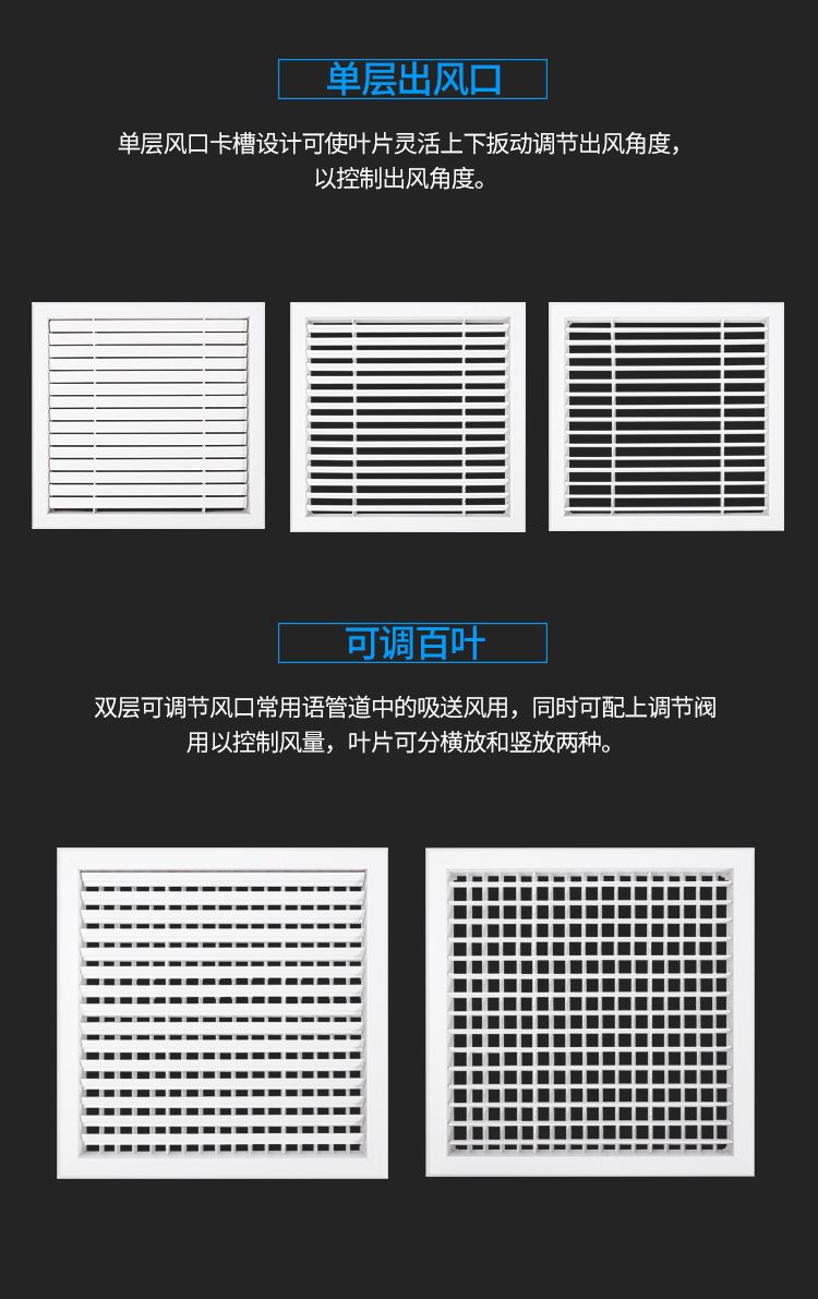 出风口铝合金格栅 出风口格栅安装视频