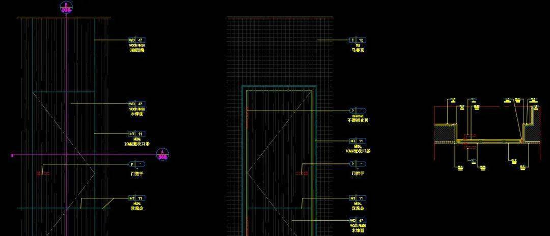 铝合金格栅安装节点cad 