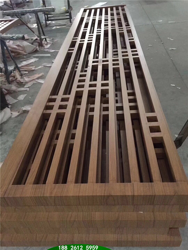 仿木纹铝合金格栅施工做法 仿木纹铝合金格栅施工做法视频
