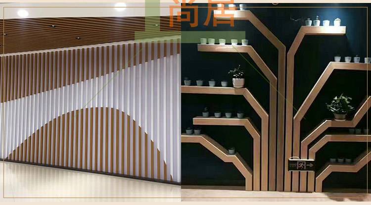 楼梯铝合金格栅隔断图 铝合金楼梯栏杆一般多少钱一米