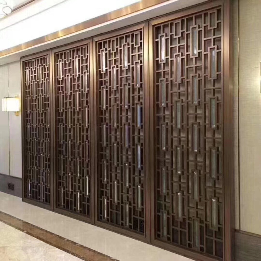 酒店铝合金格栅 铝合金格栅安装视频