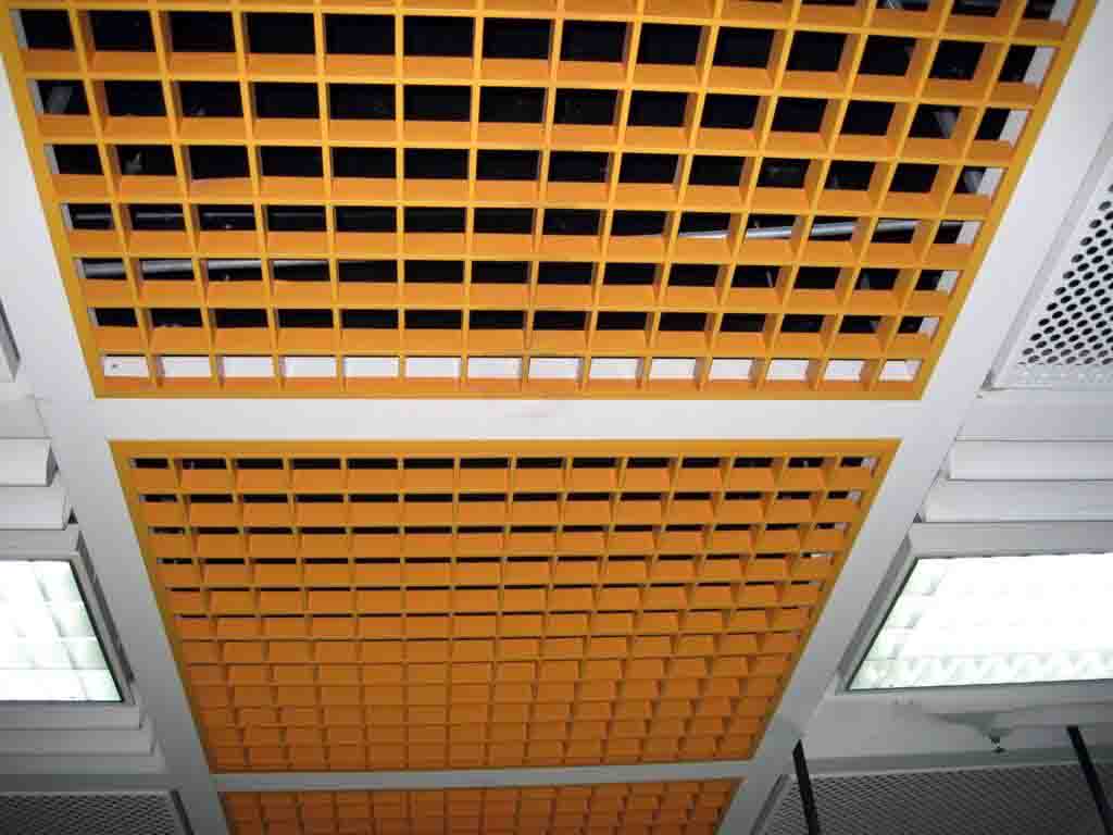 方框铝合金格栅吊顶 铝合金格栅吊顶施工工艺