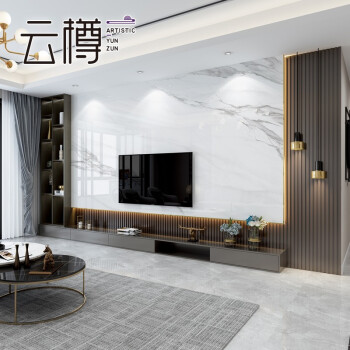 电视墙铝合金格栅效果图 电视墙铝合金线条怎么安装
