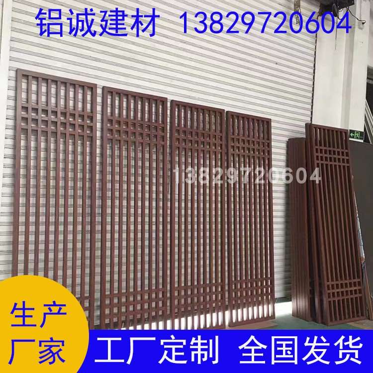 小区铝合金格栅大门隔断 