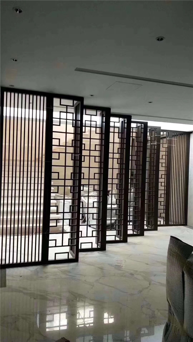 铝合金格栅门效果图 铝合金格栅门效果图片大全