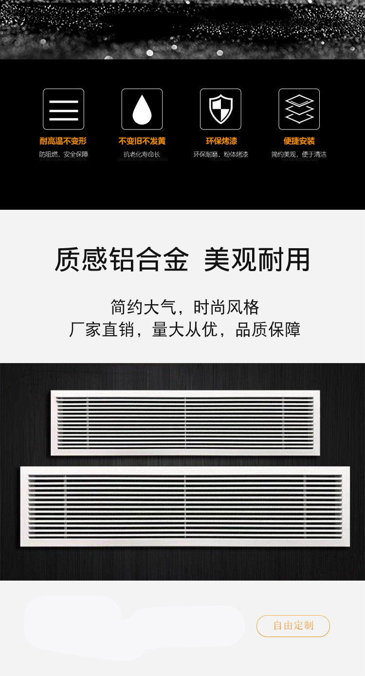 铝合金格栅排风系数 铝合金格栅怎么计算面积