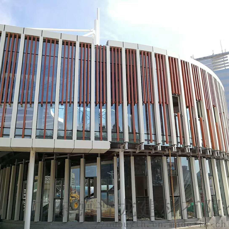 外墙铝合金格栅图 铝合金外墙格栅做法