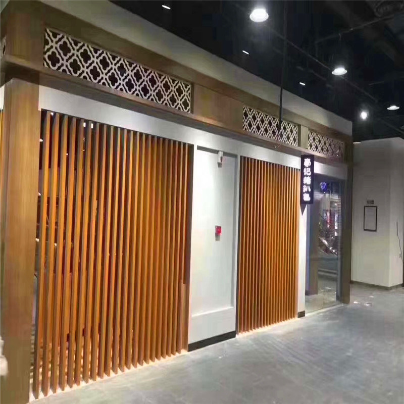 铝合金格栅柱隔断 铝合金格栅间距要求