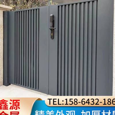 铝合金格栅电动门 铝格栅门头安装方法