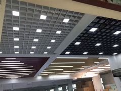 铝合金格栅吊顶动图 铝合金格栅吊顶套什么定额