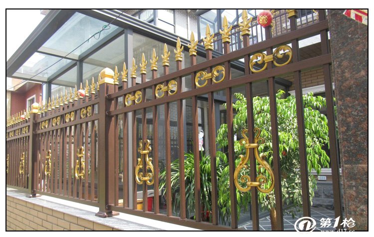 欧式花园铝合金格栅围栏 欧式花园铝合金格栅围栏安装